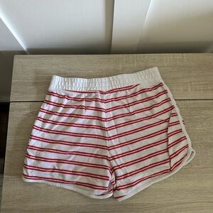 J.Crew Factory Red and White Striped Shorts - Size Small